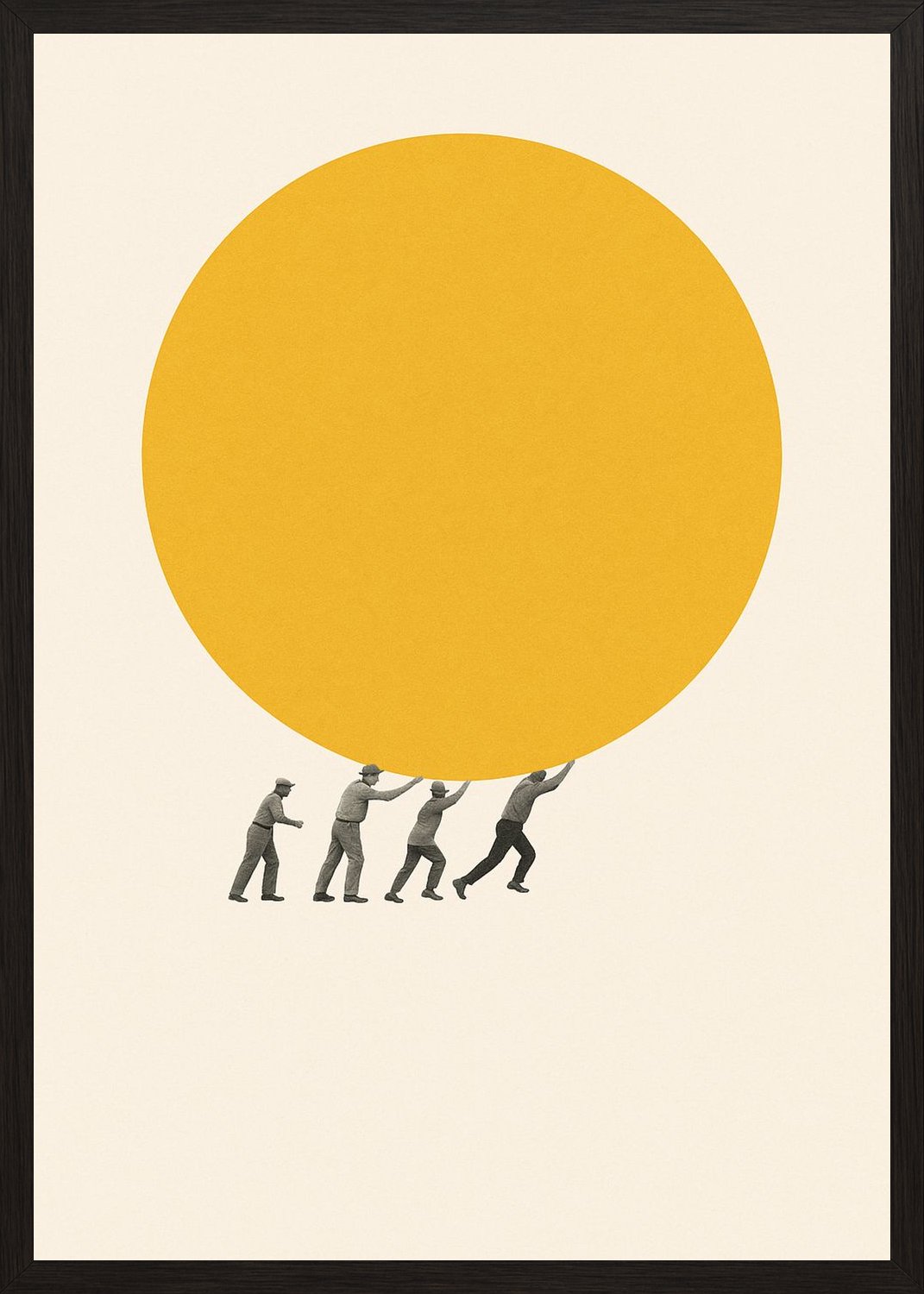 Poster in black frame