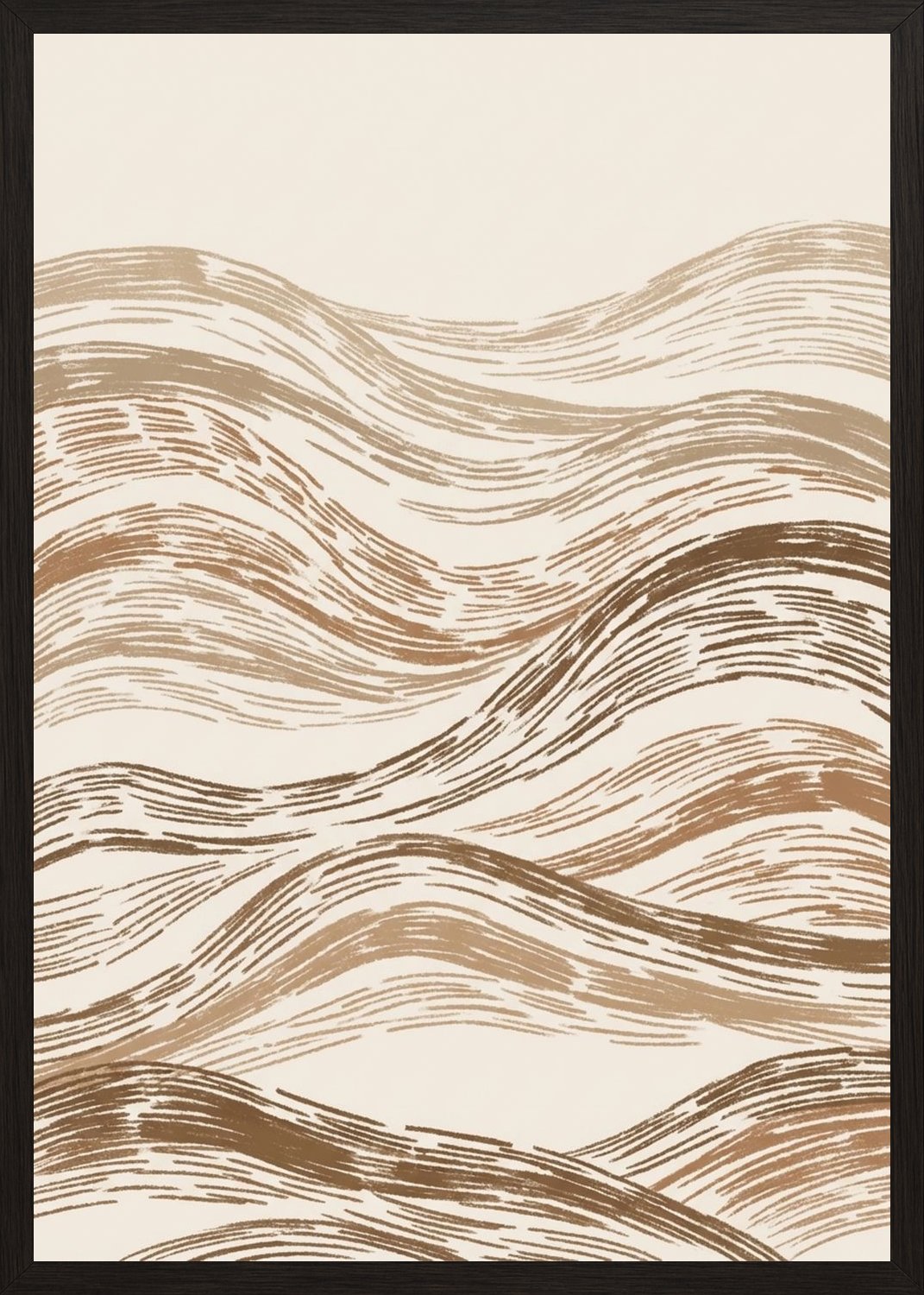 Poster in black frame