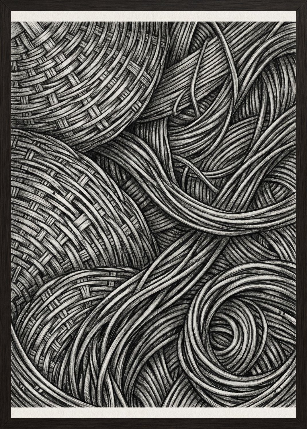 Poster in black frame