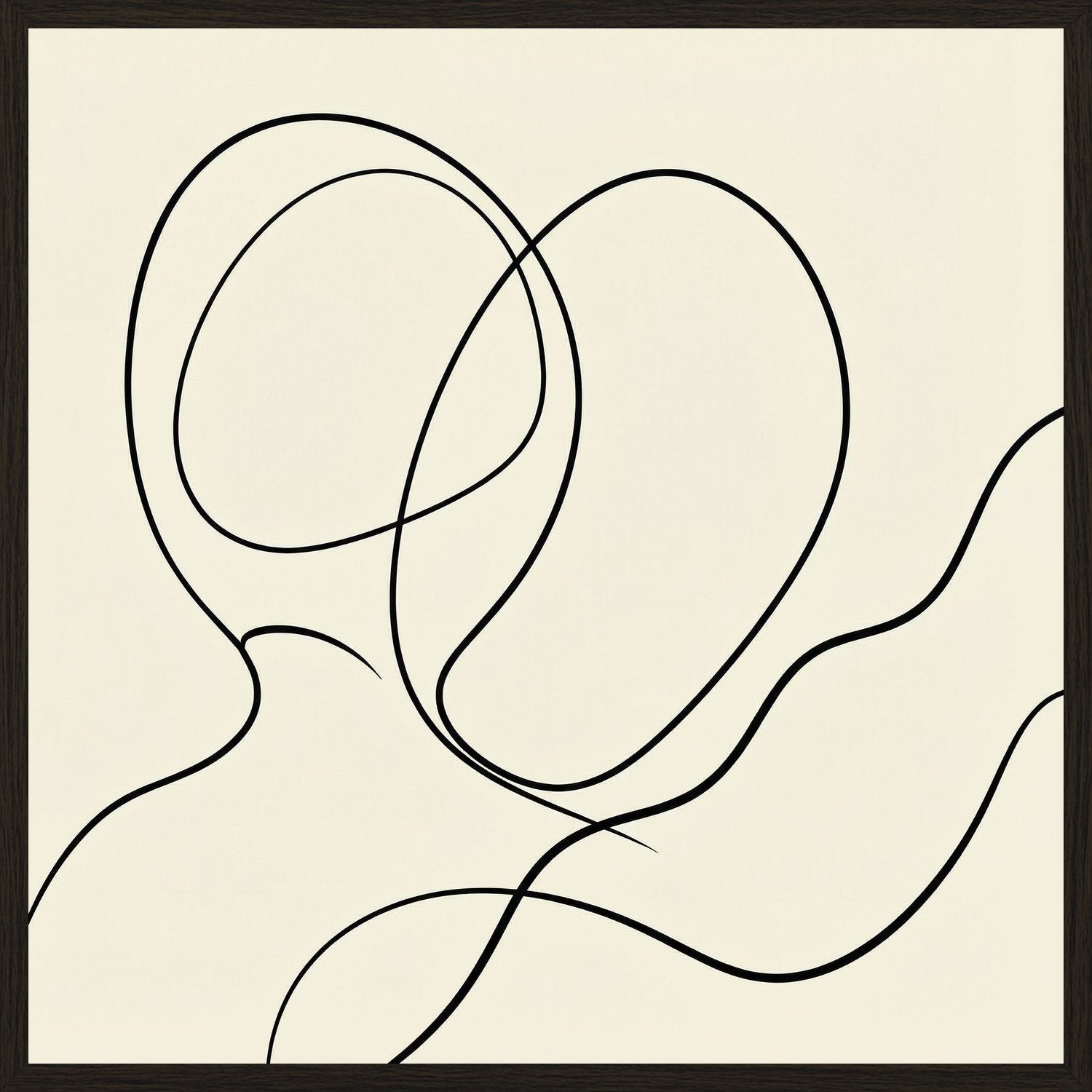 Poster in black frame