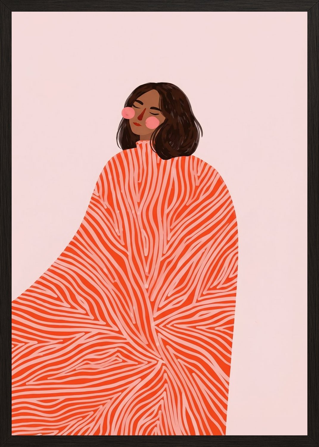 Poster in black frame