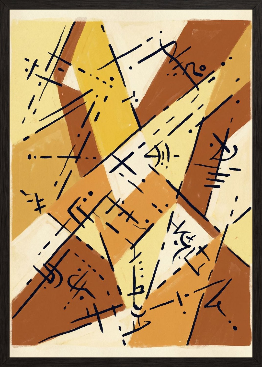 Poster in black frame