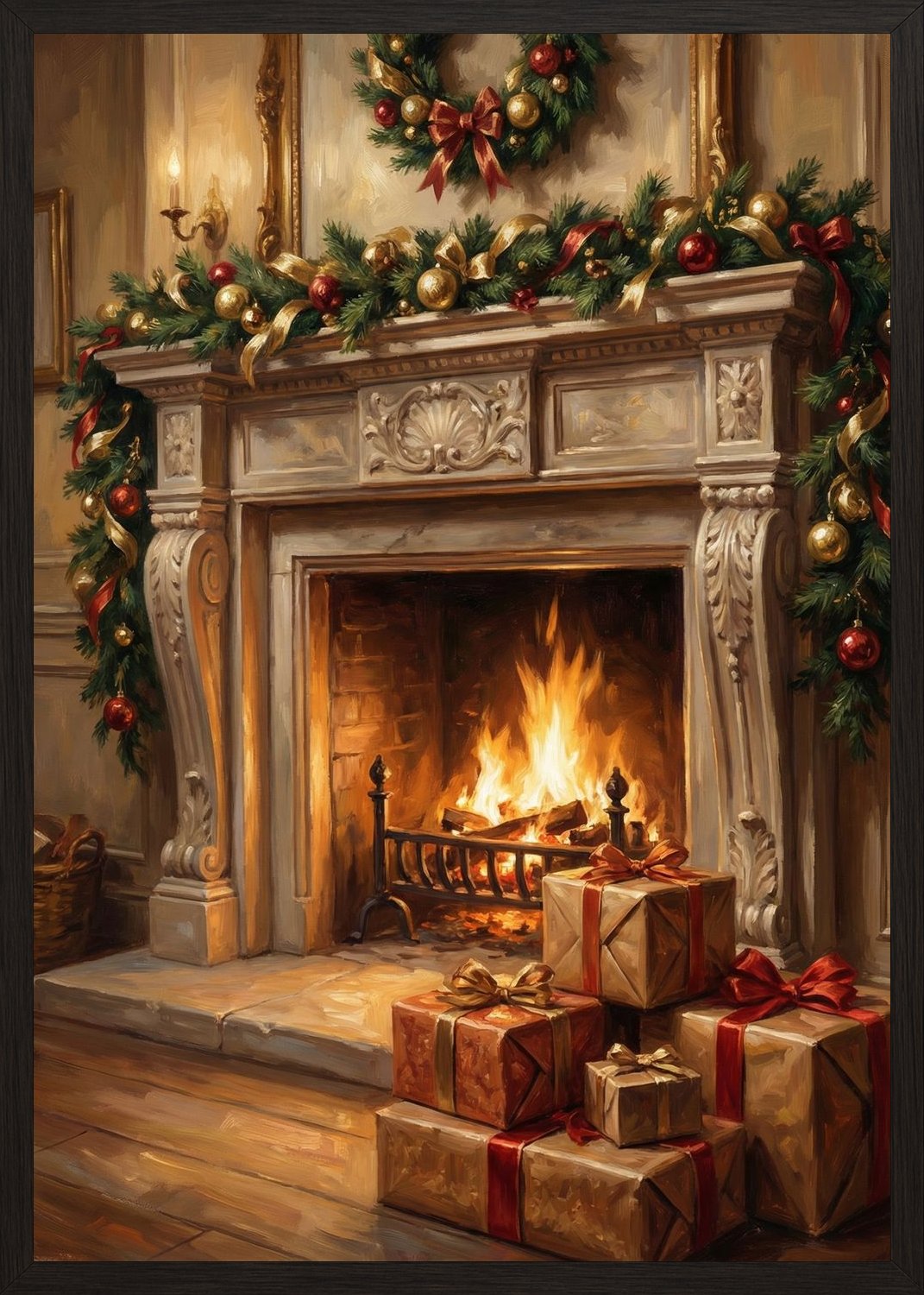 Poster in black frame