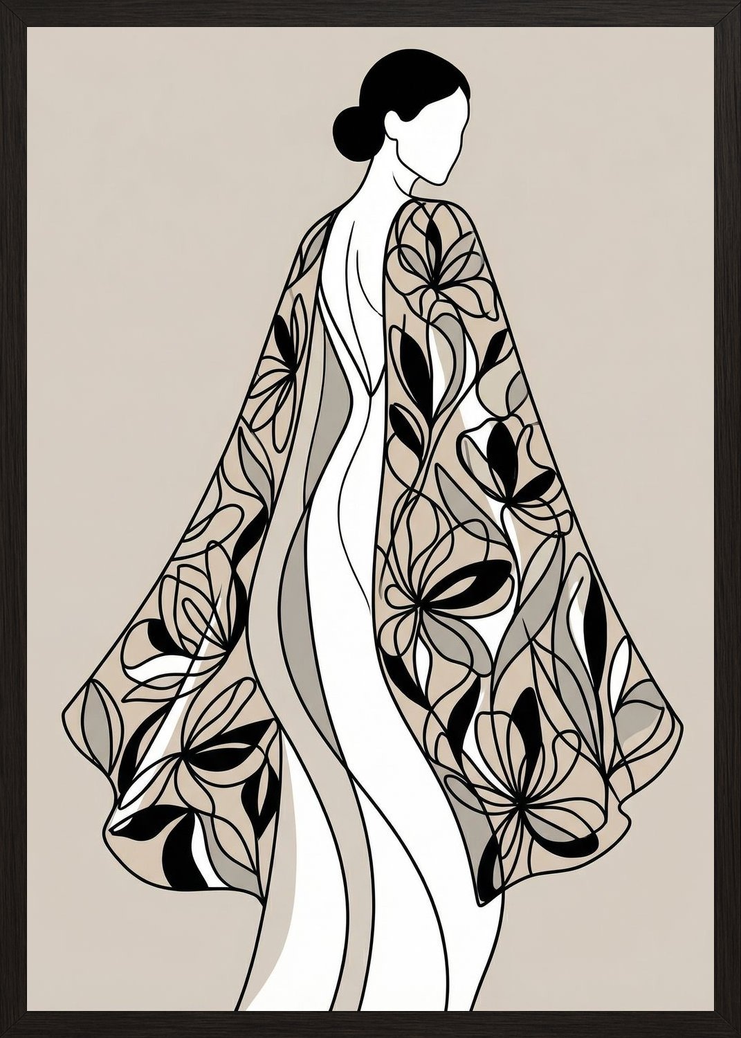 Poster in black frame