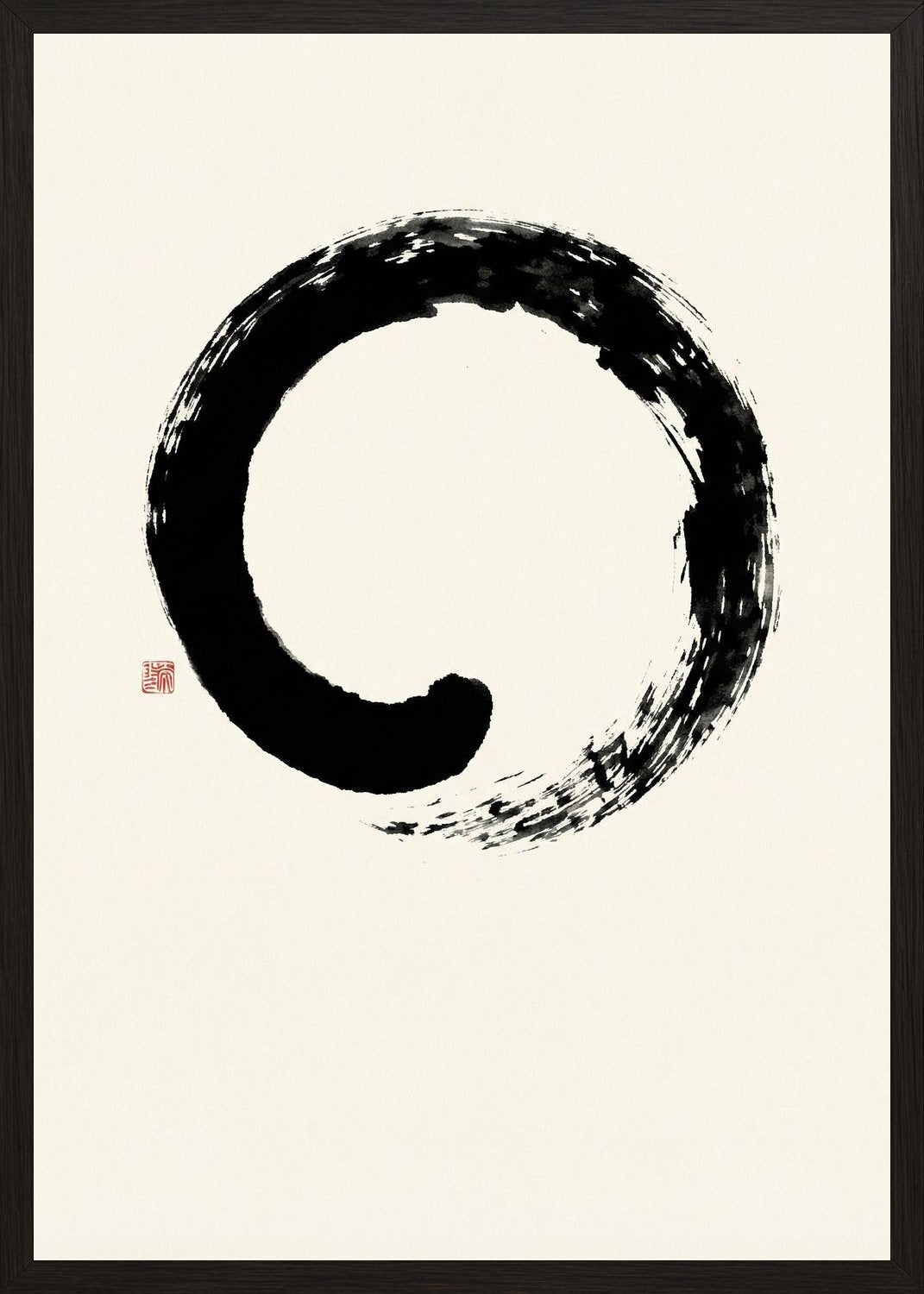 Poster in black frame