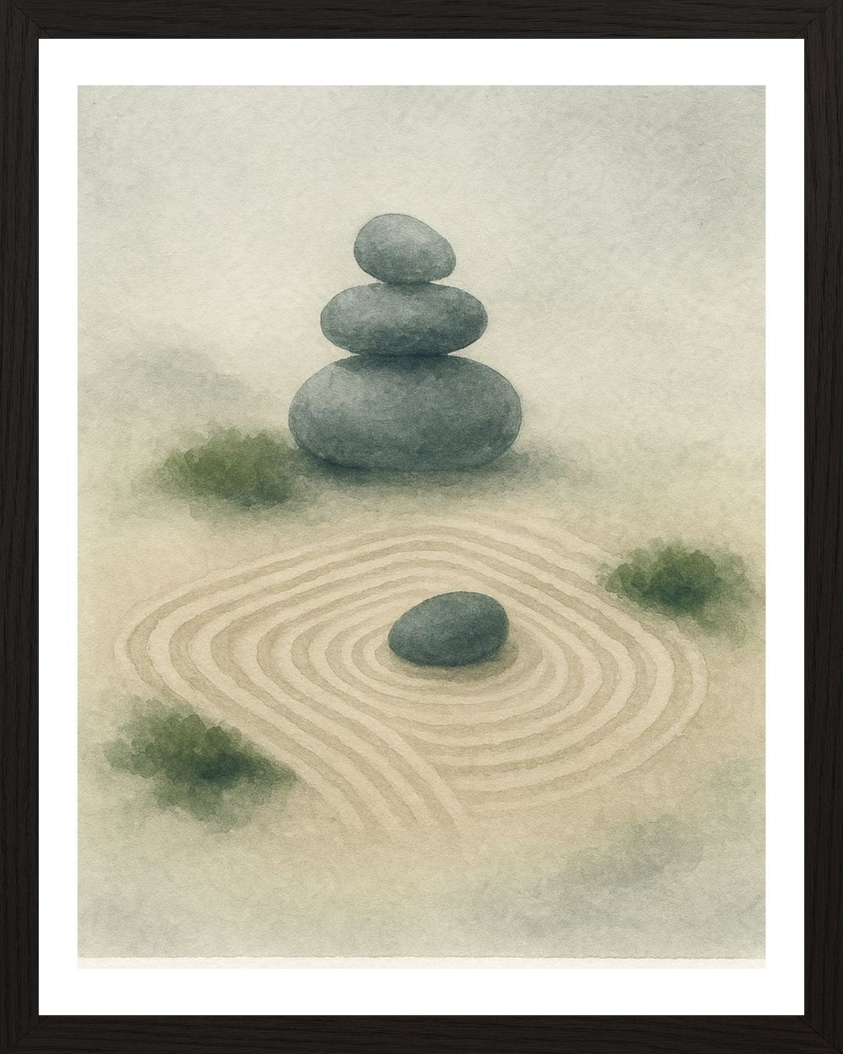 Poster in black frame