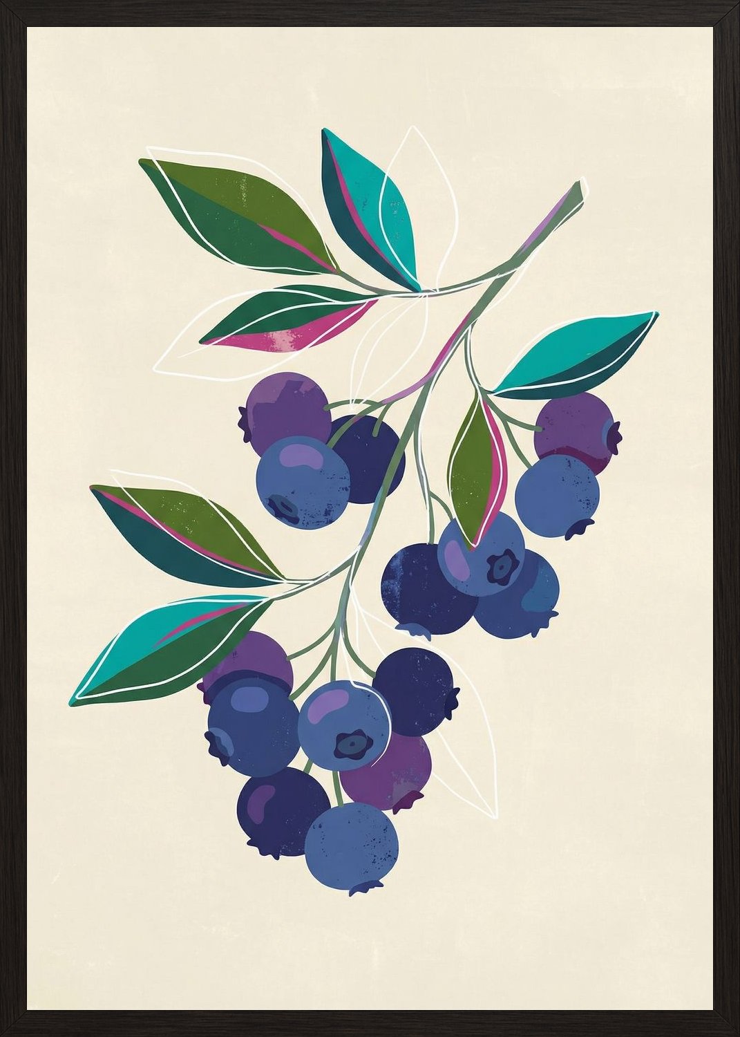 Poster in black frame