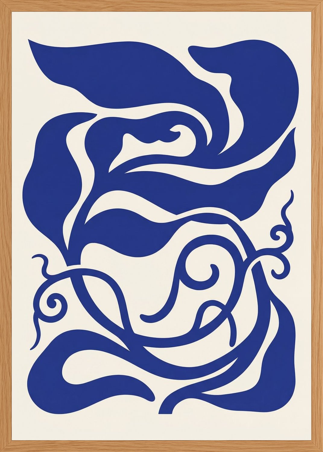 Poster in oak frame