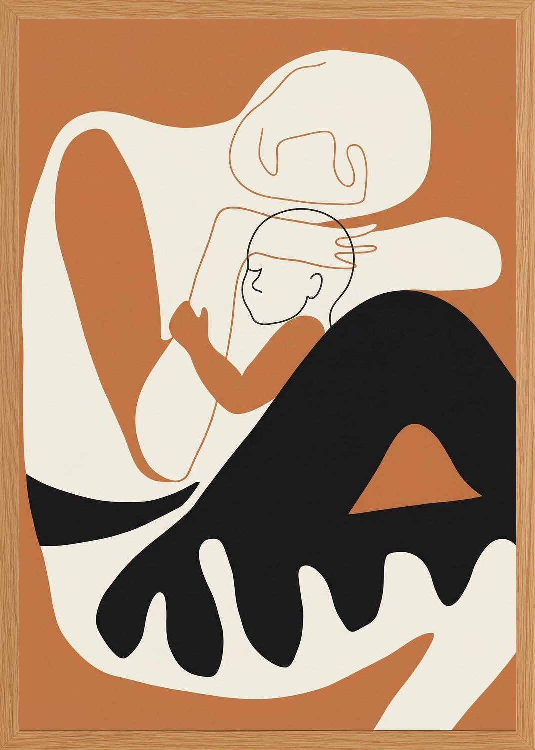 Poster in oak frame