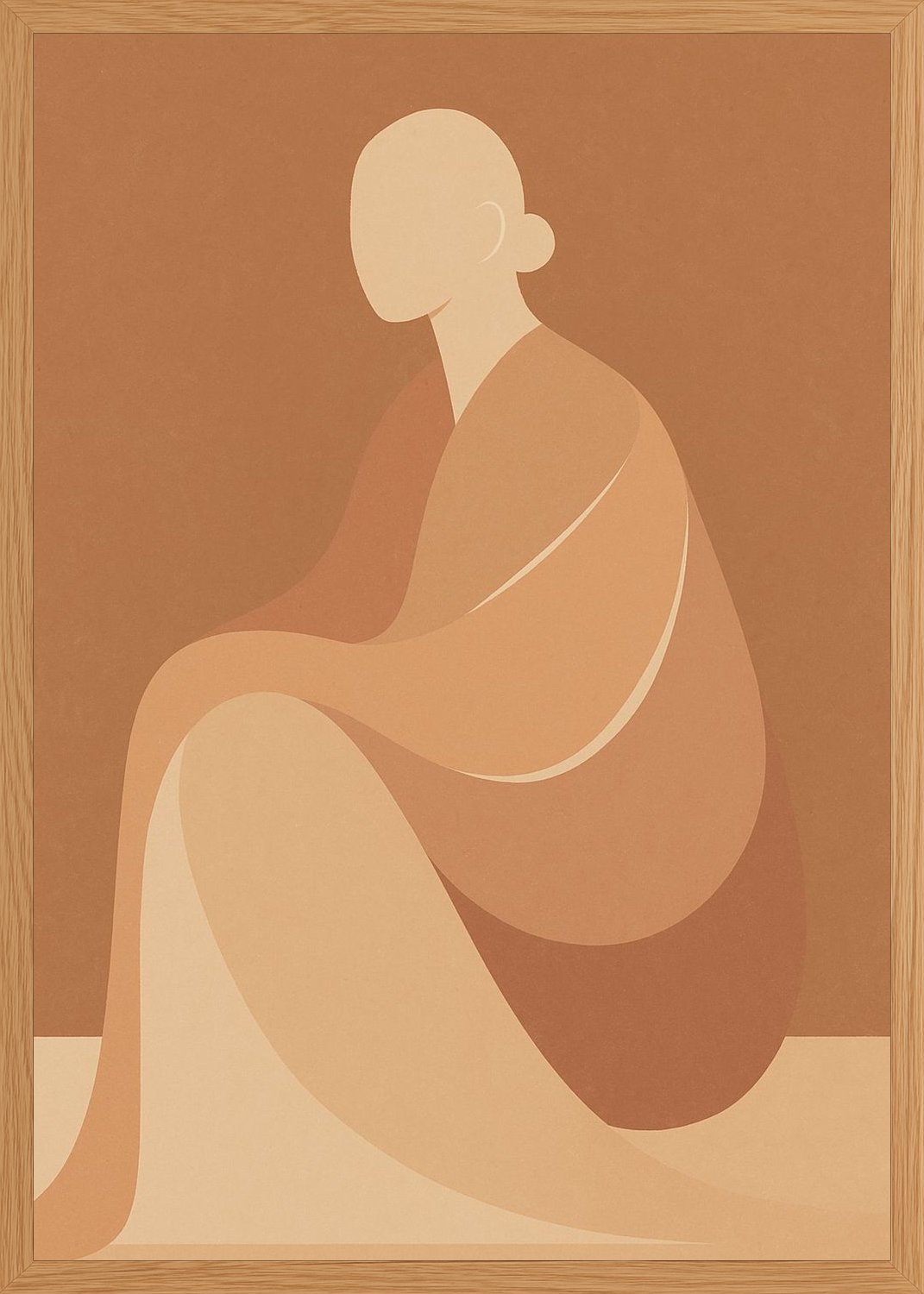 Poster in oak frame