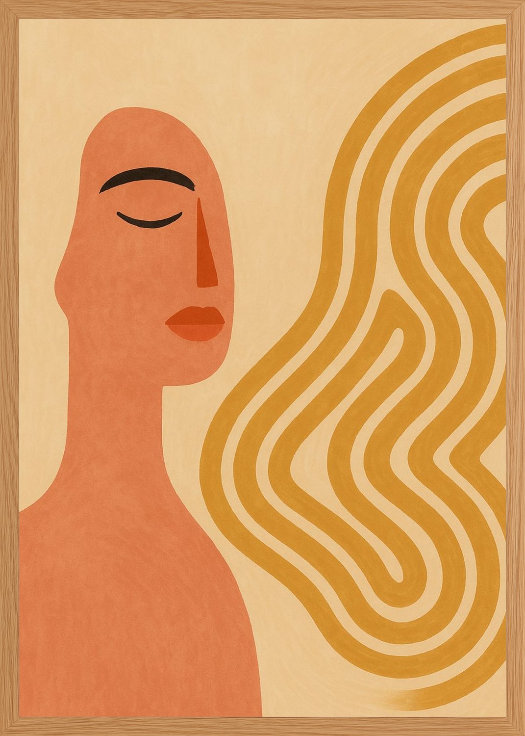 Poster in oak frame