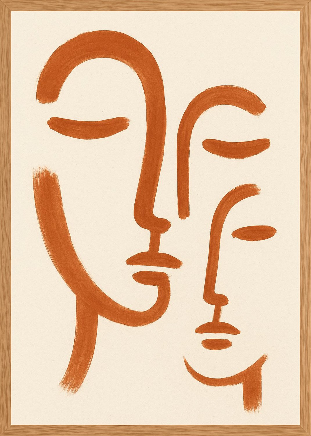 Poster in oak frame