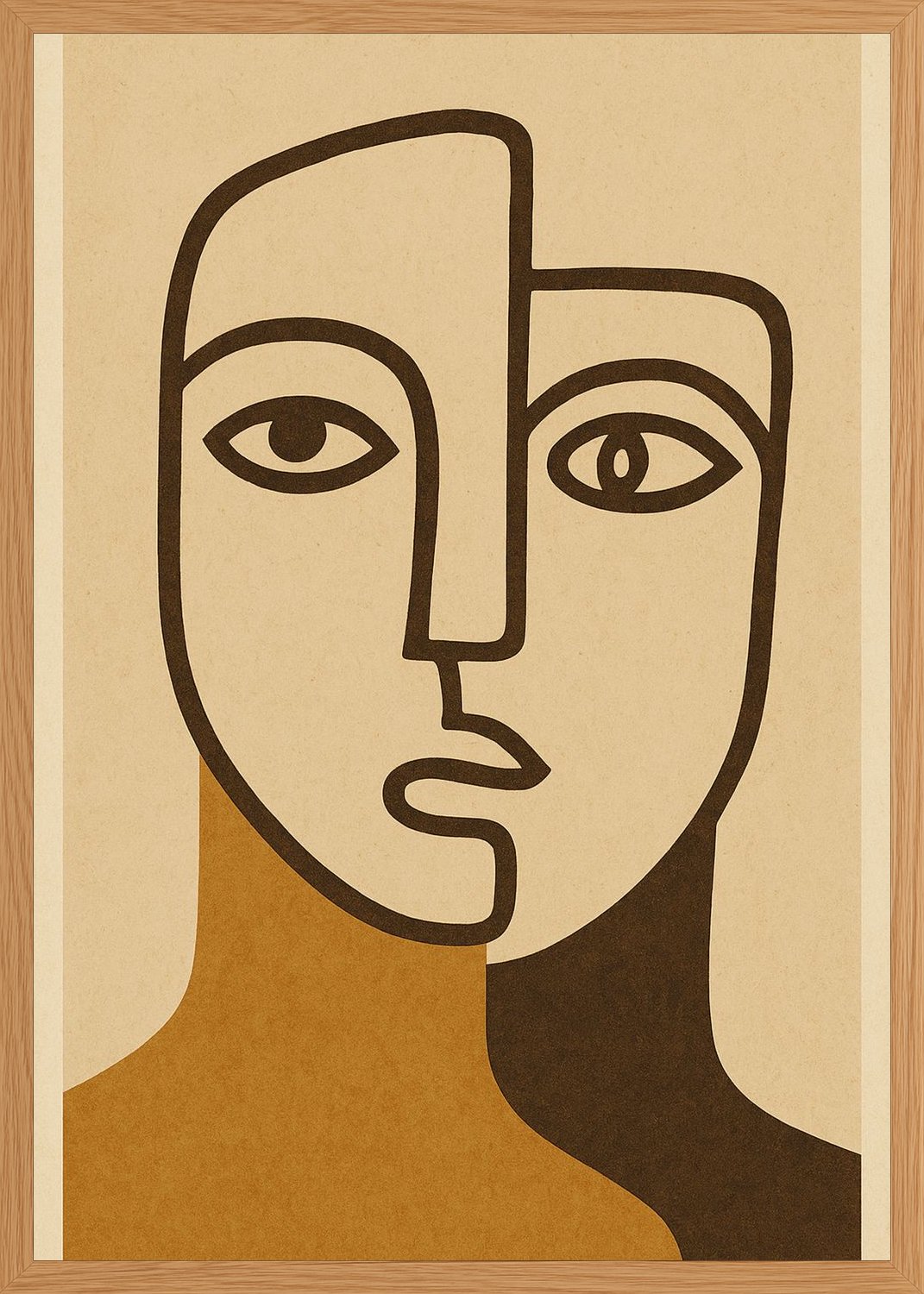 Poster in oak frame