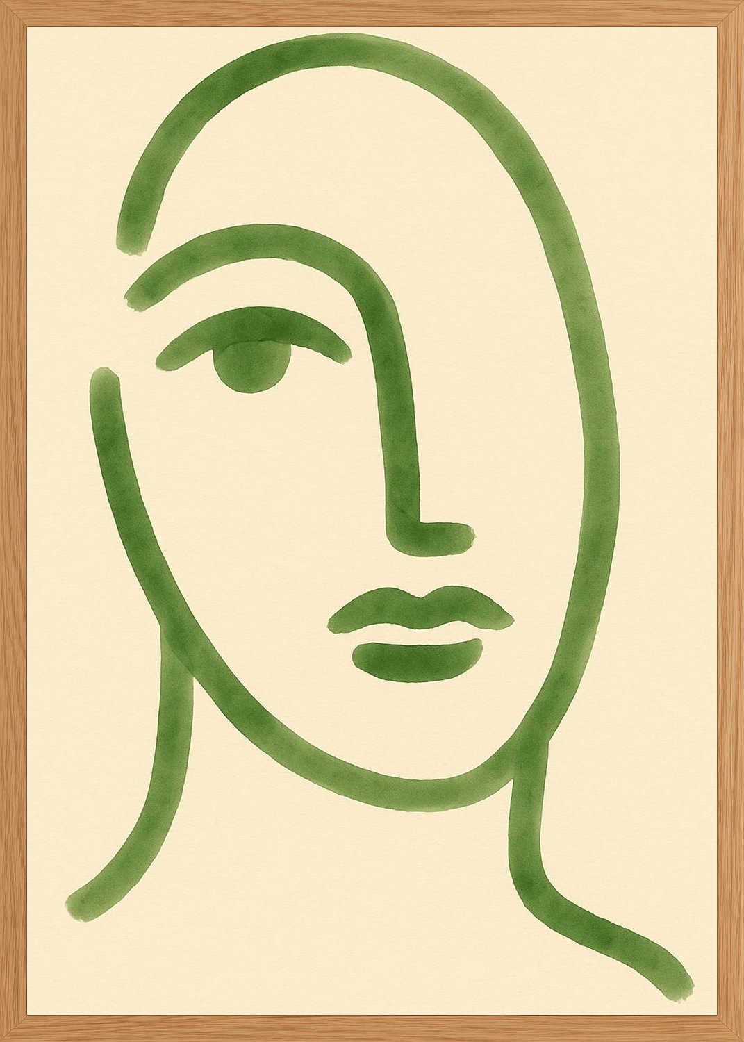 Poster in oak frame