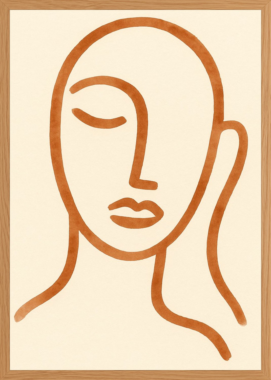 Poster in oak frame