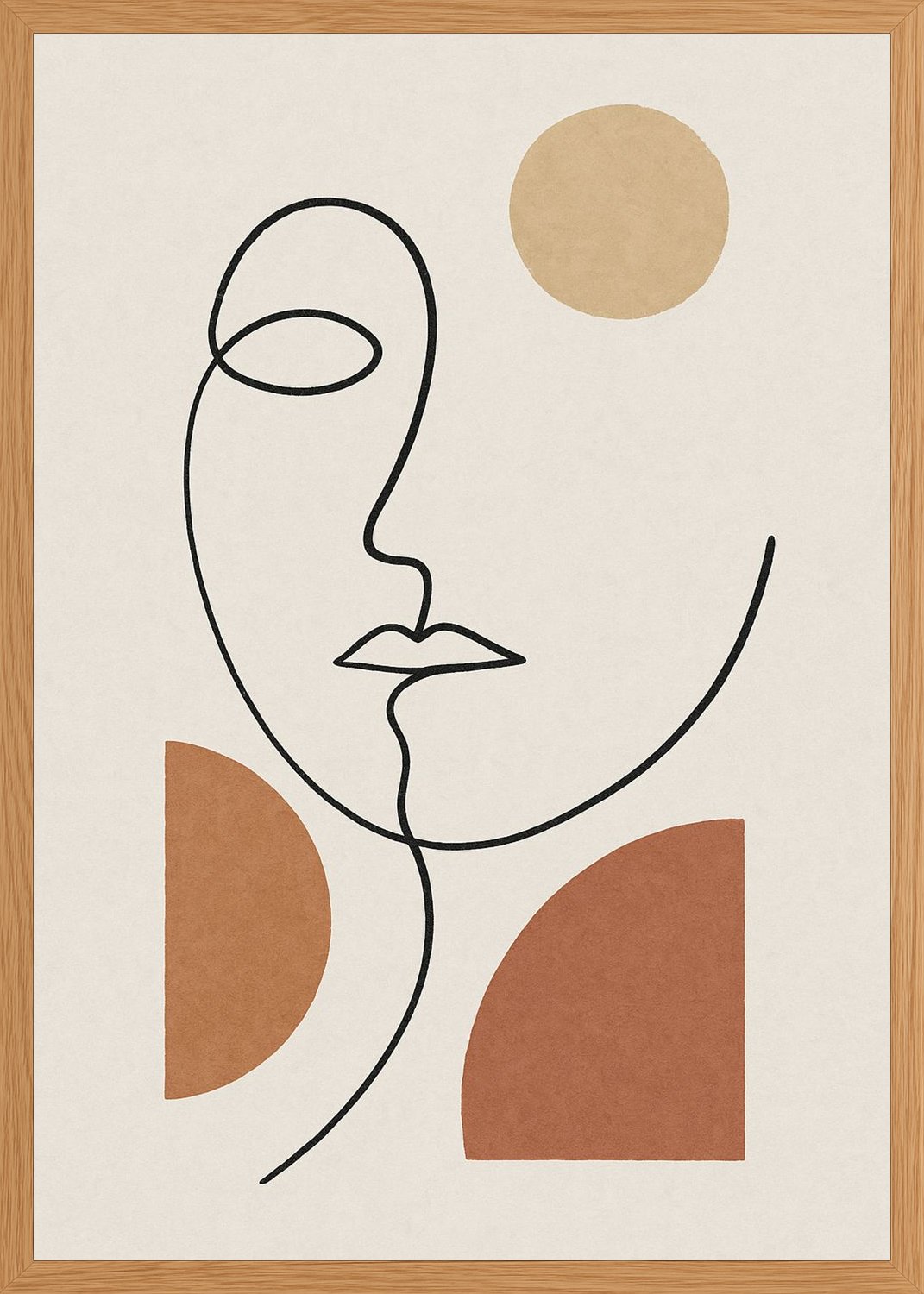 Poster in oak frame