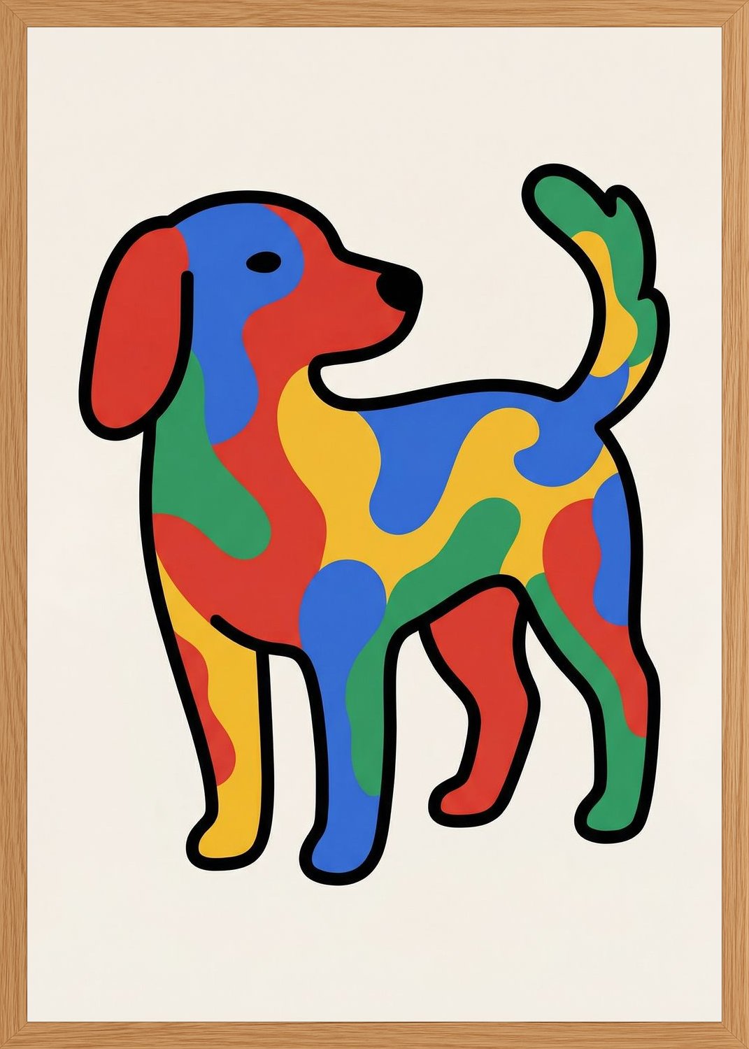 Poster in oak frame