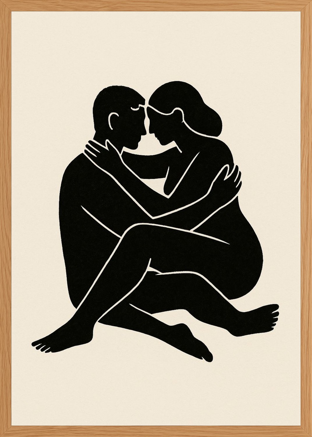 Poster in oak frame