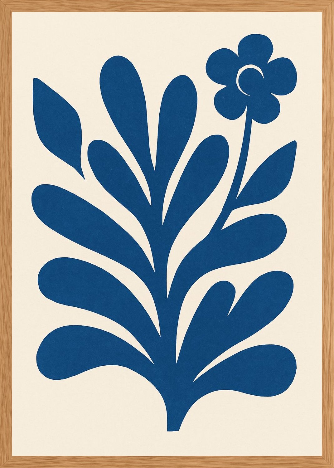 Poster in oak frame
