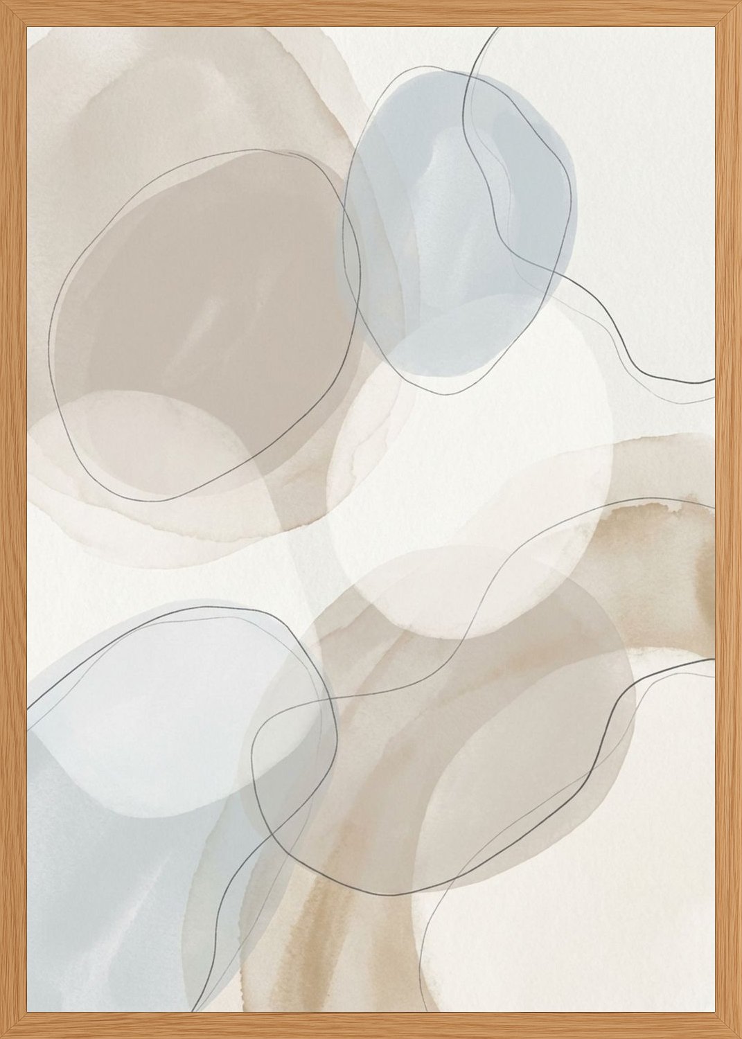 Poster in oak frame