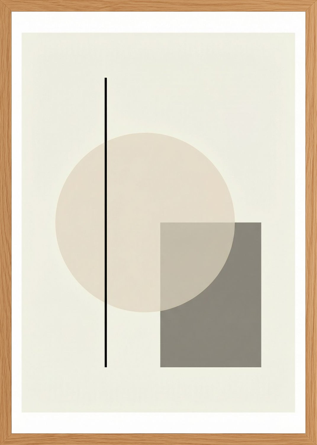 Poster in oak frame
