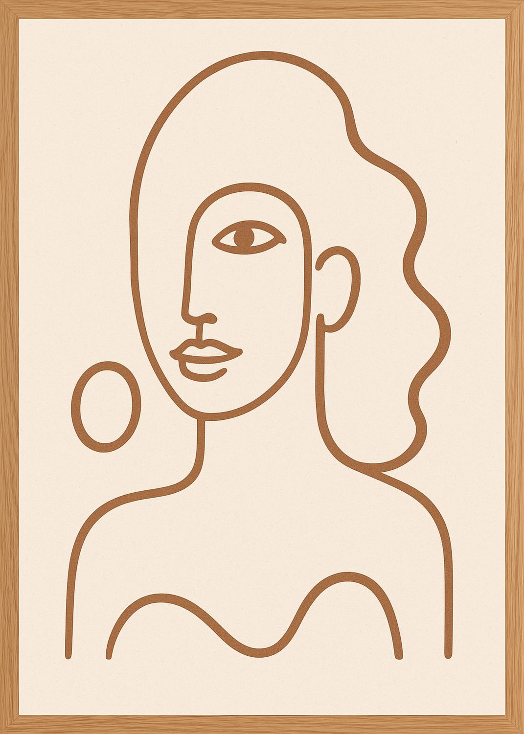 Poster in oak frame