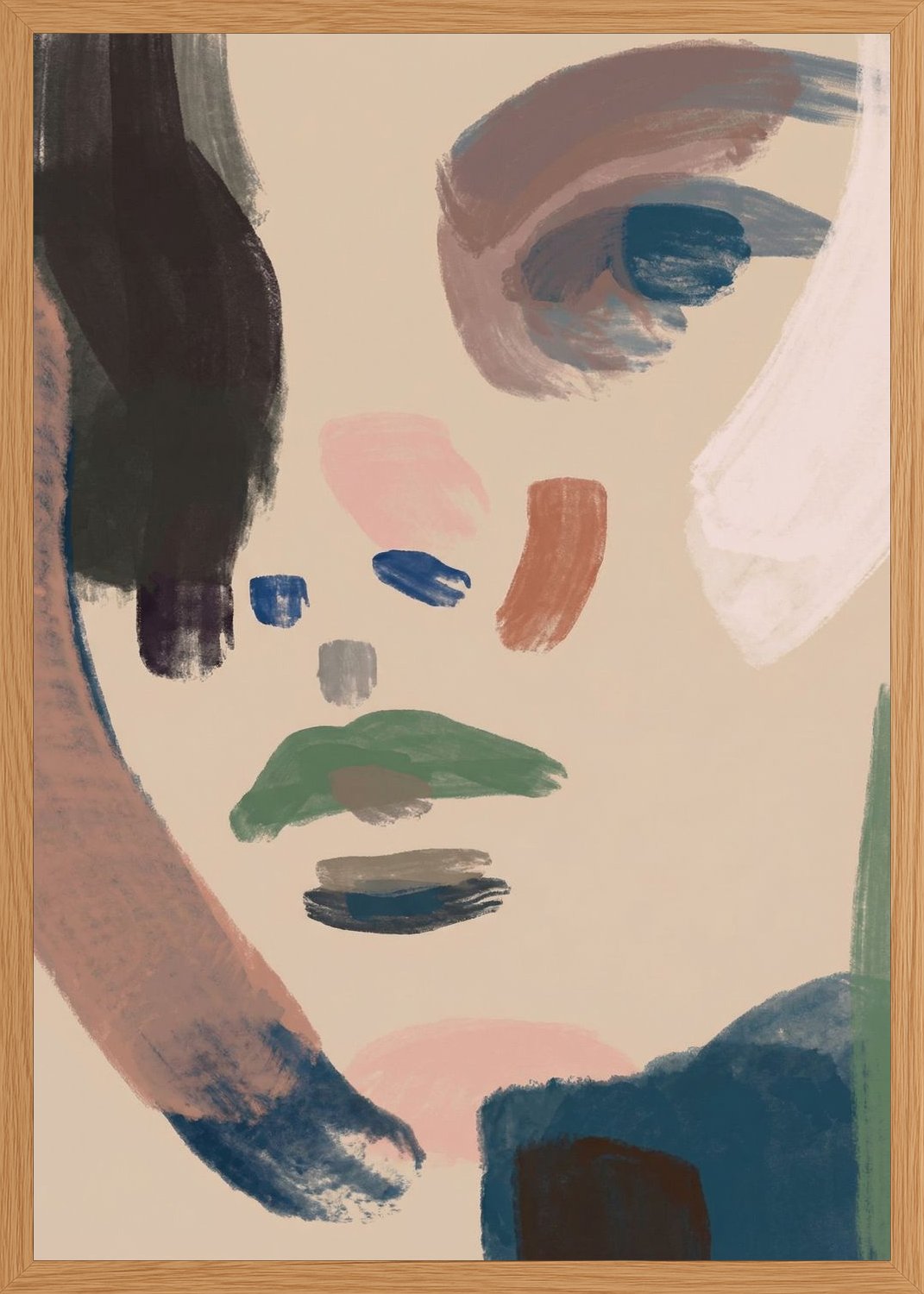 Poster in oak frame