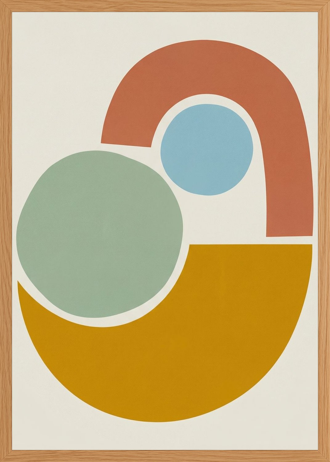Poster in oak frame