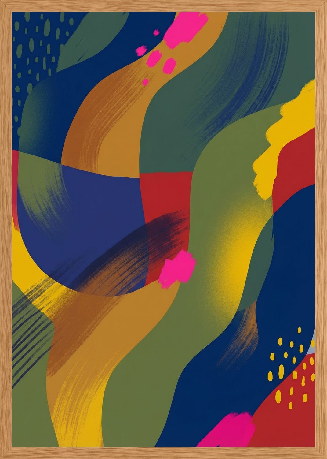 Poster in oak frame