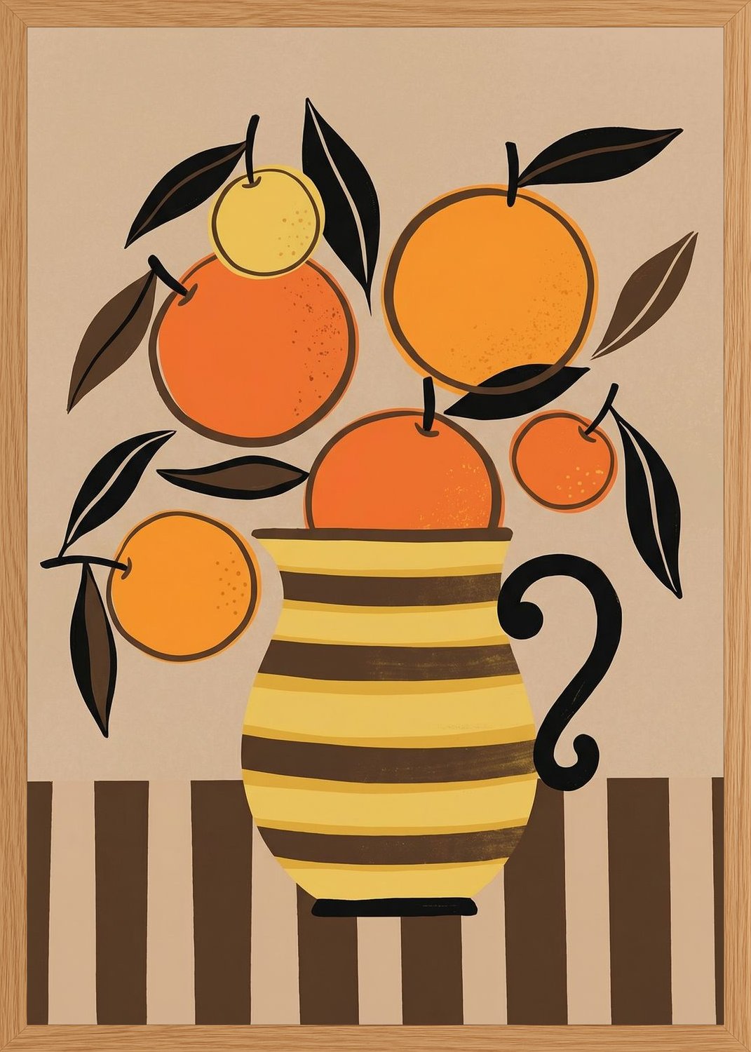 Poster in oak frame