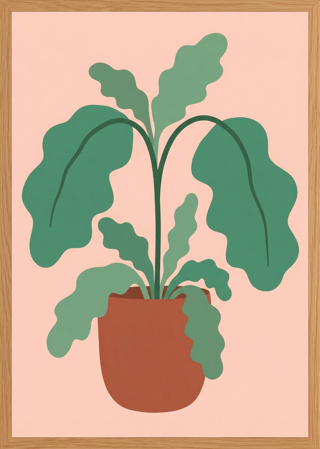 Poster in oak frame