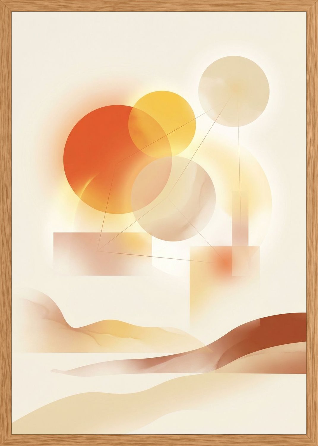Poster in oak frame