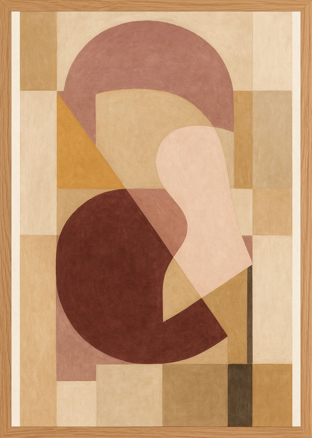 Poster in oak frame