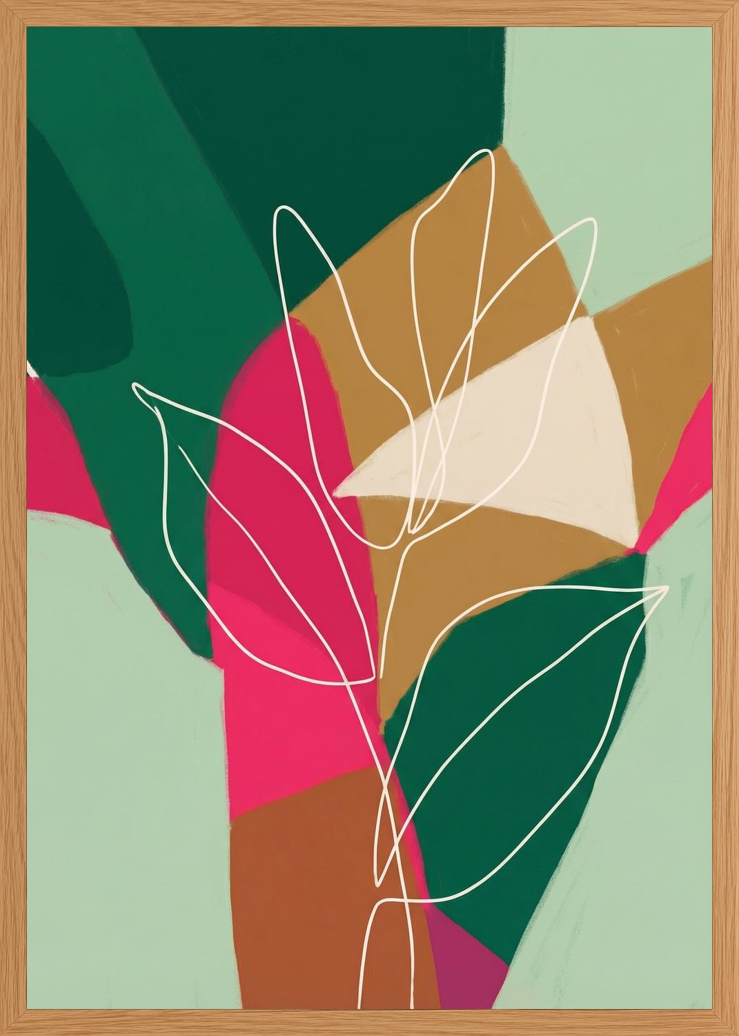 Poster in oak frame