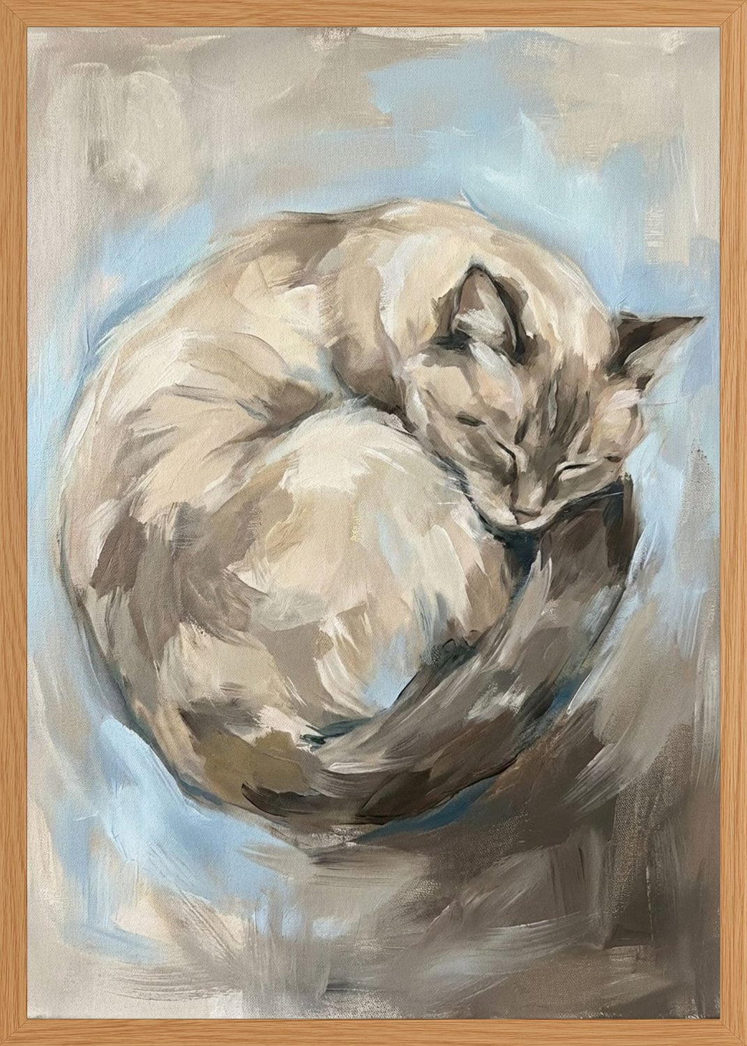 Poster in oak frame