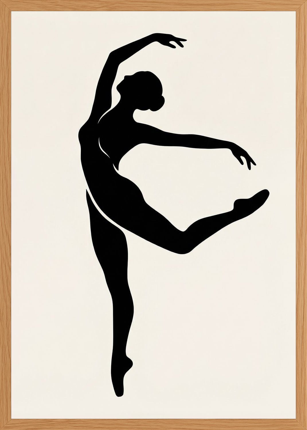 Poster in oak frame