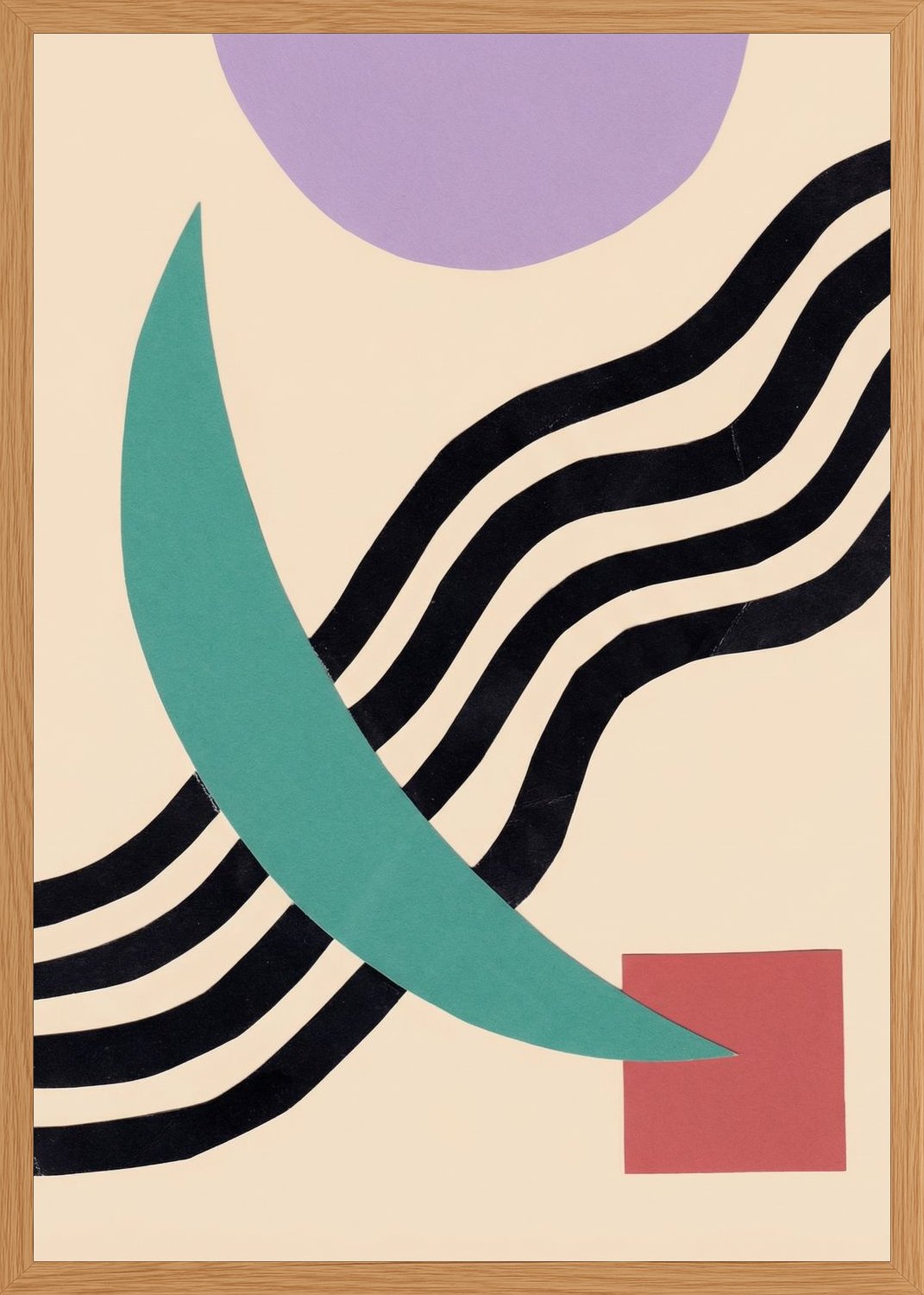 Poster in oak frame
