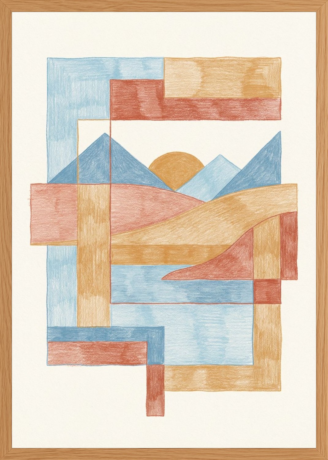 Poster in oak frame