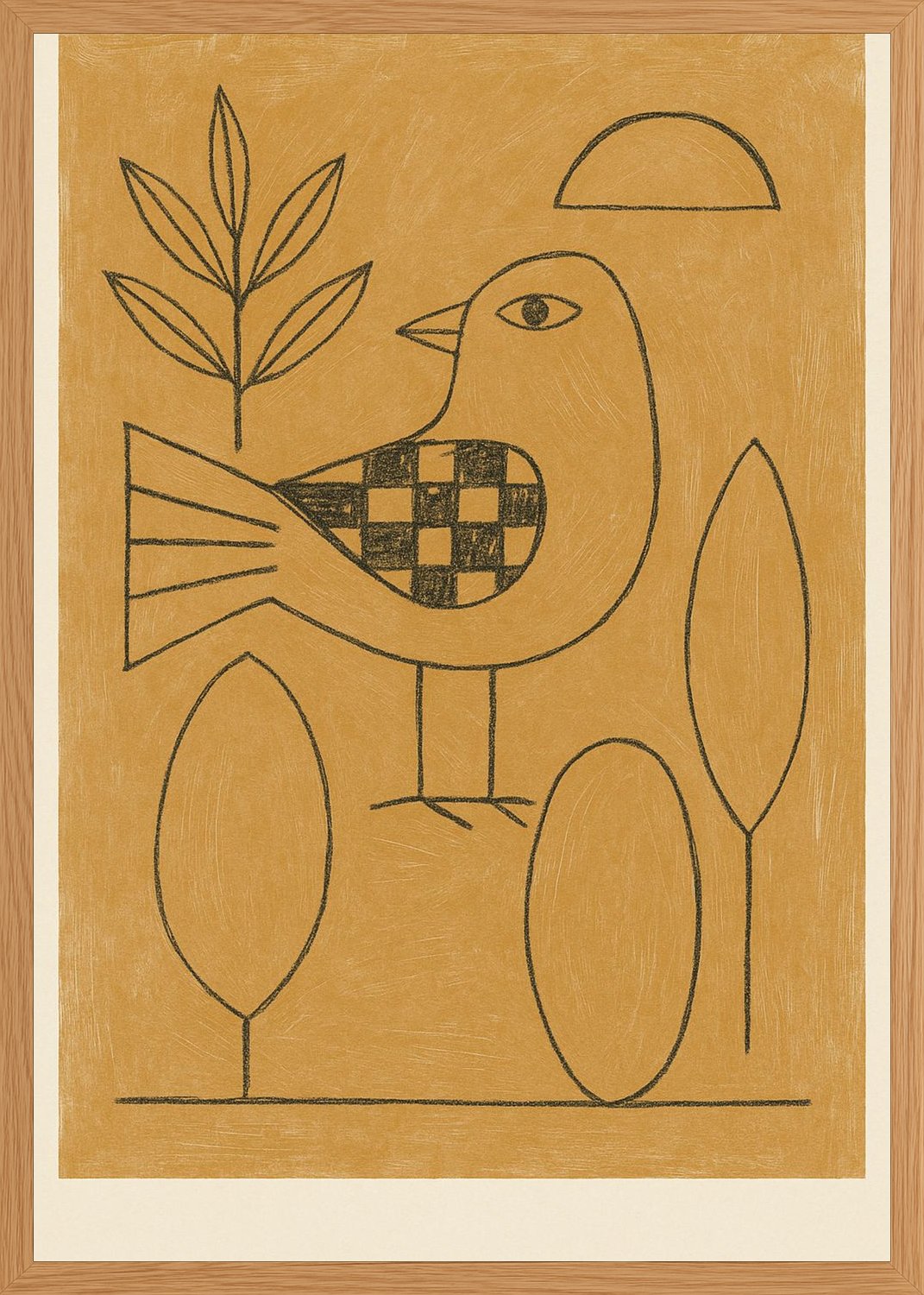 Poster in oak frame