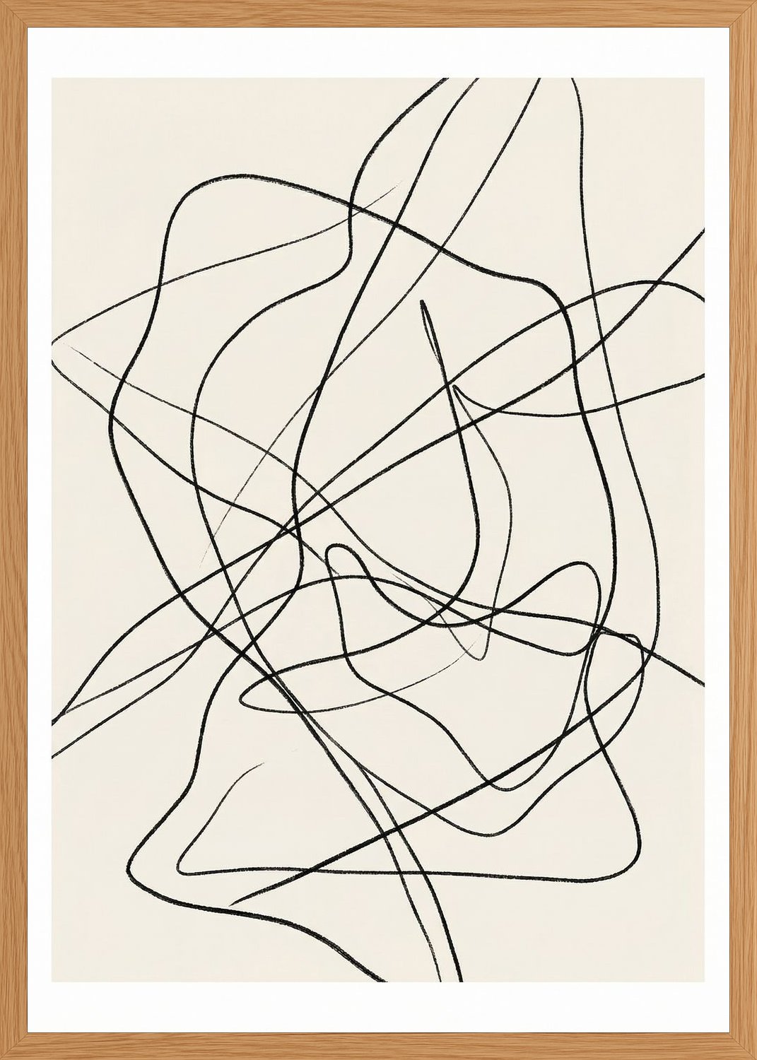 Poster in oak frame