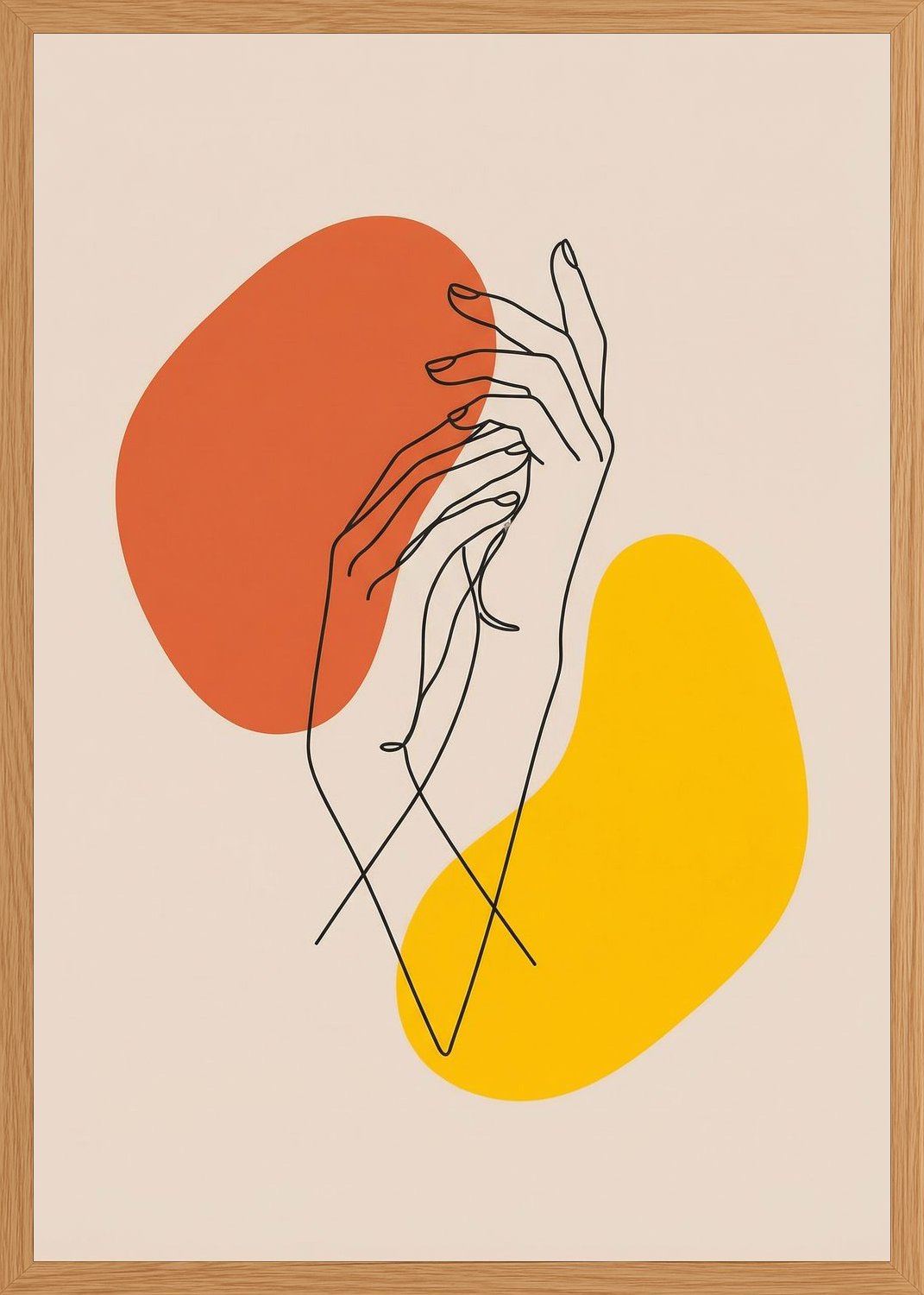 Poster in oak frame