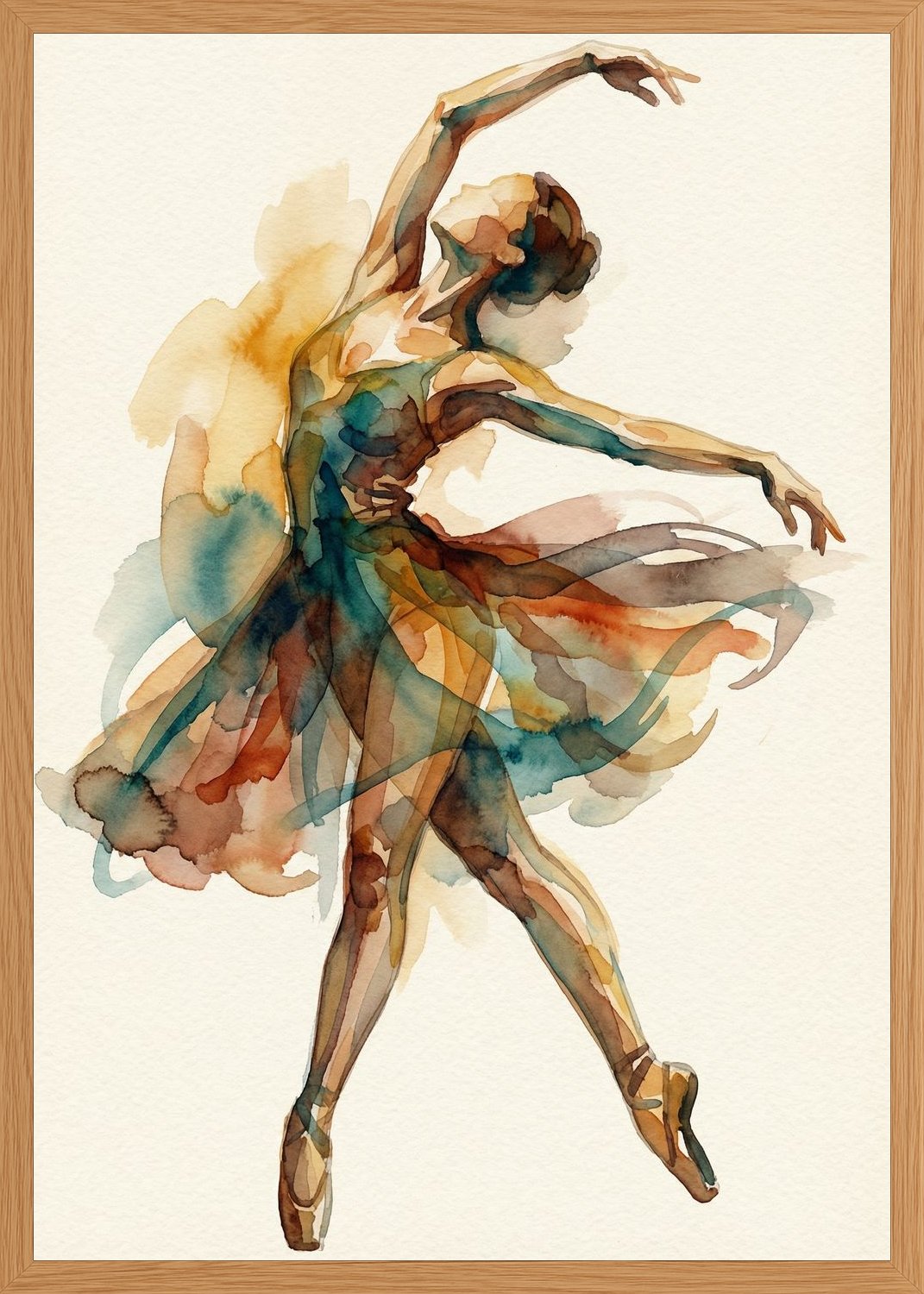 Poster in oak frame