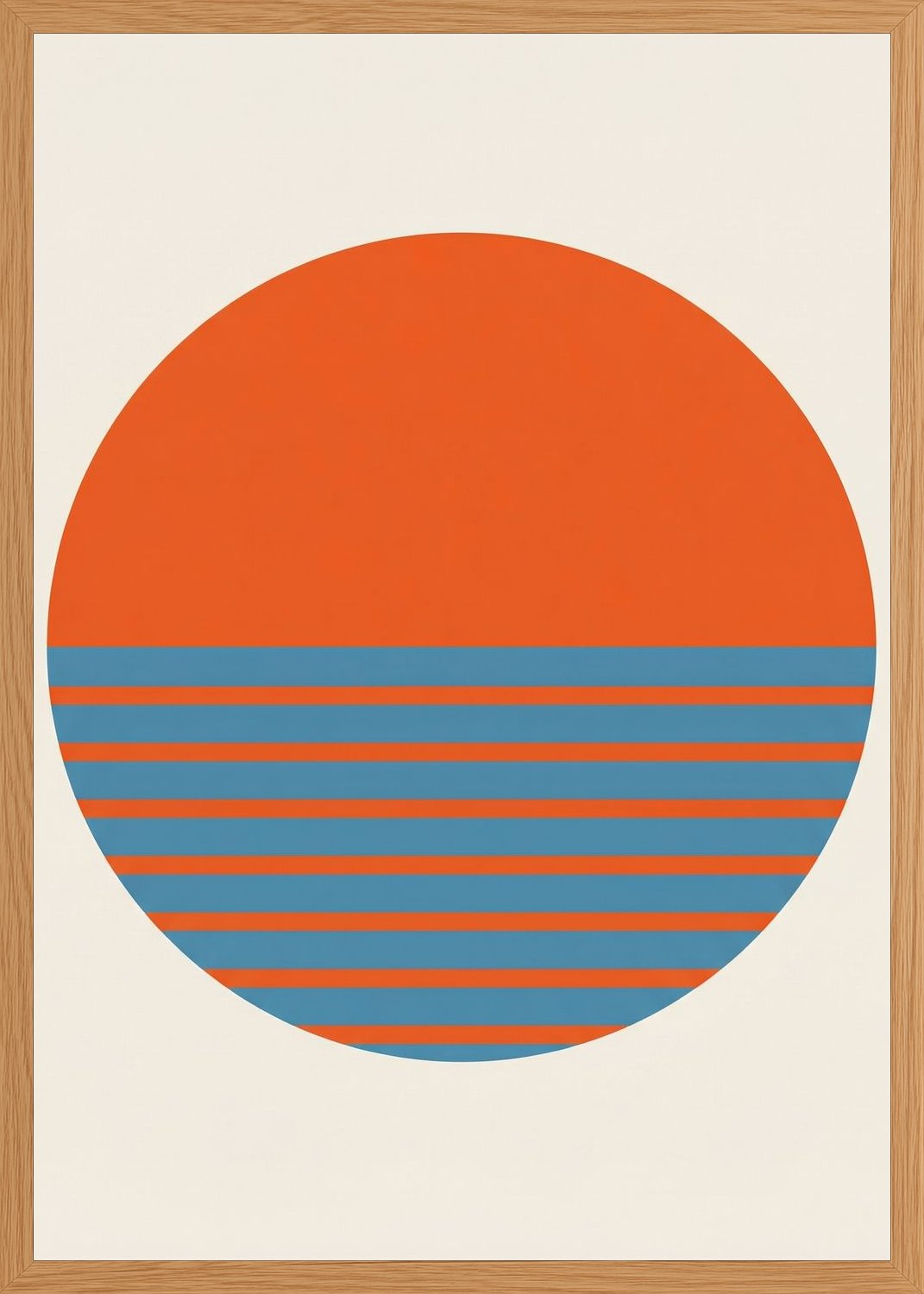 Poster in oak frame