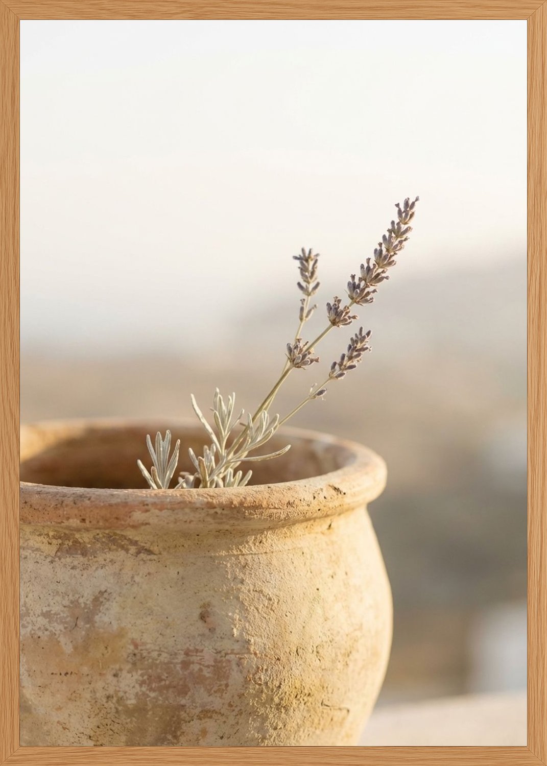 Poster in oak frame