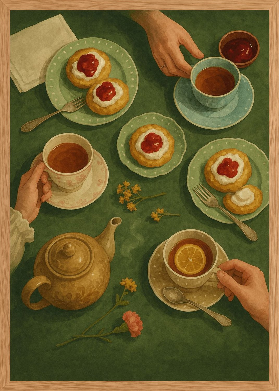 Poster in oak frame