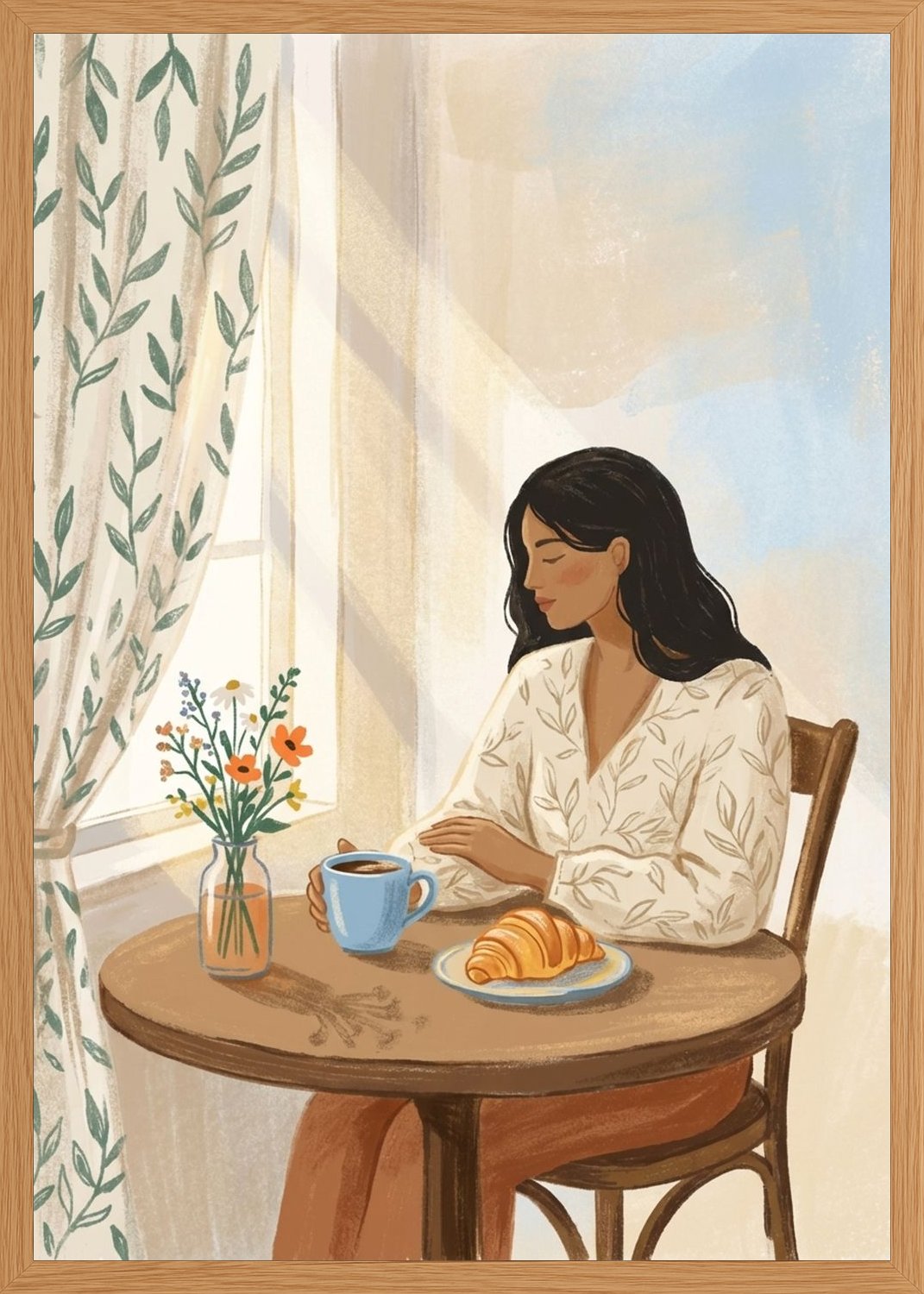 Poster in oak frame