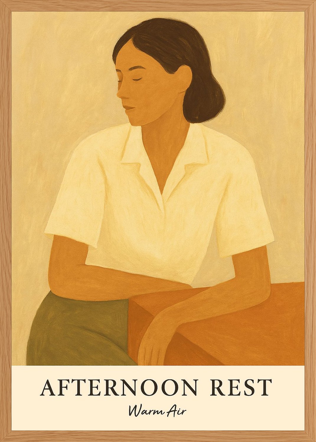 Poster in oak frame