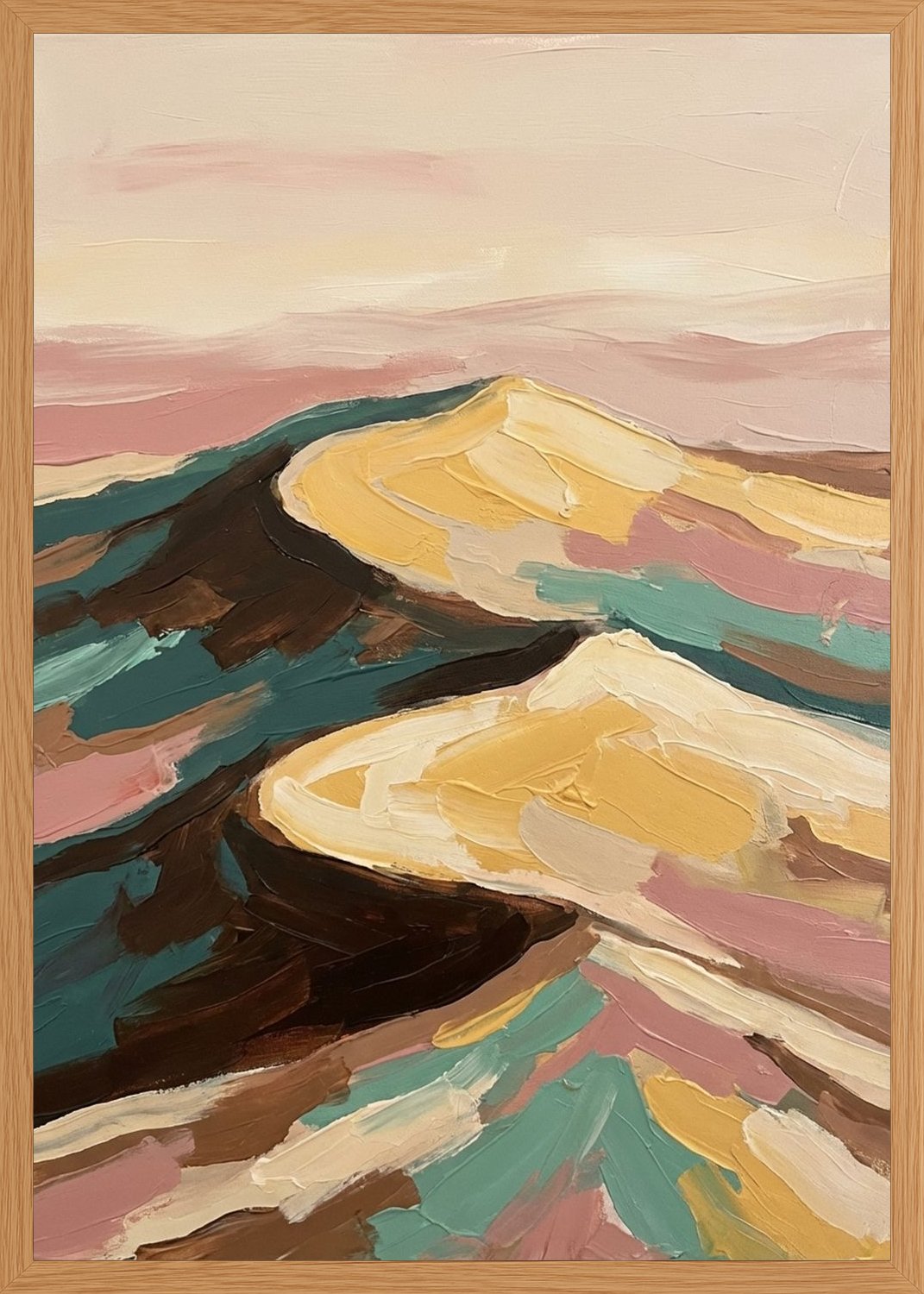Poster in oak frame