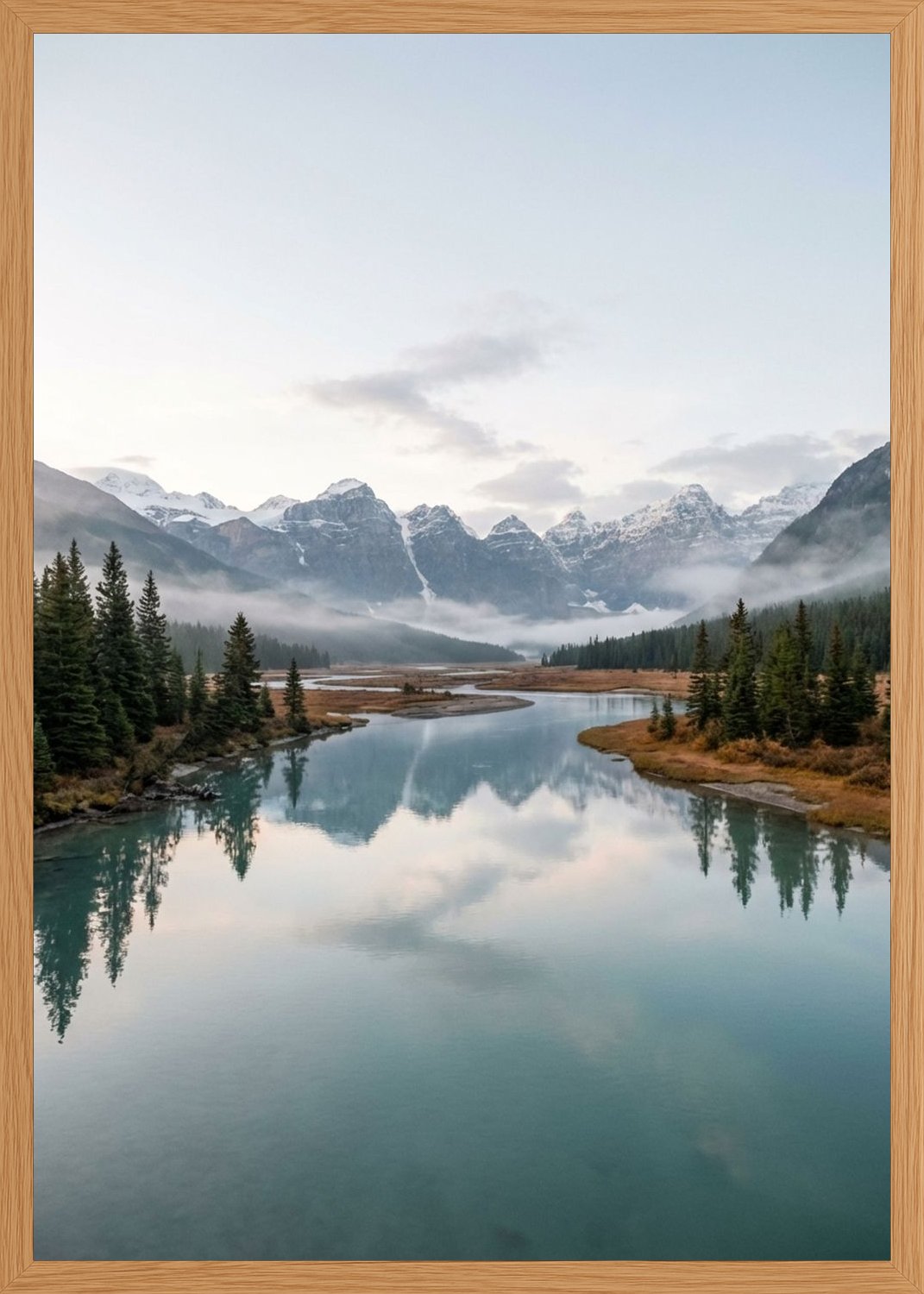 Poster in oak frame