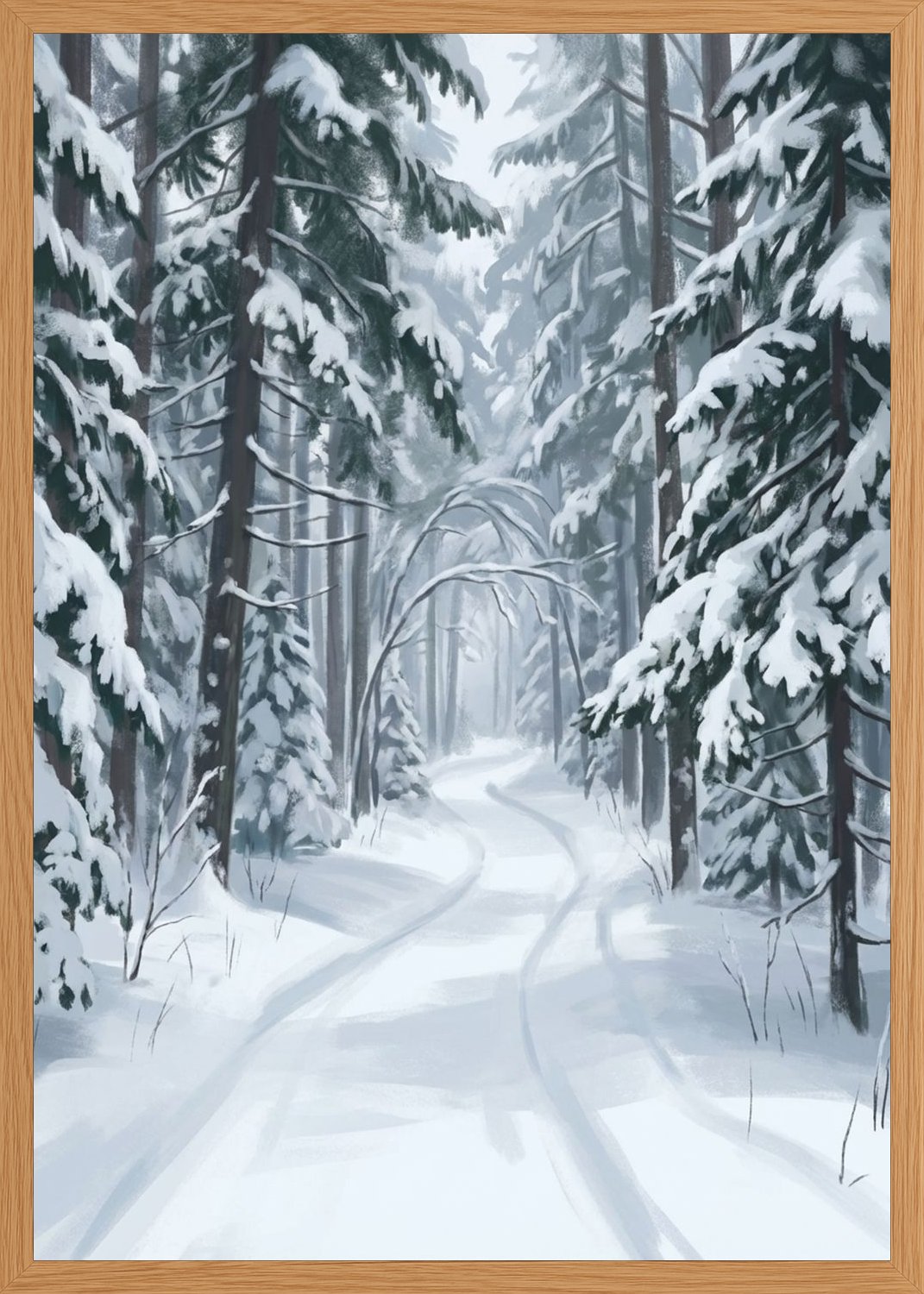 Poster in oak frame